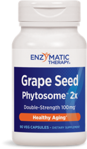 Grape Seed Phytosome 2X (90 veg caps)* Double Strength Grape Seed Antioxidant supplies antioxidant activitywhich is more than 50 times stronger than vitamin E. This formula is readily absorbed and highly bioavailable, so more PCOs are delivered to body tissues..